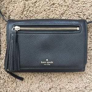 Kate spade black small cross body purse
